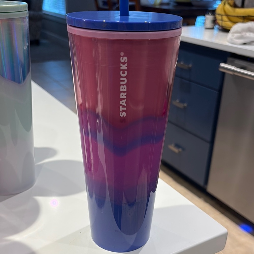 Starbucks Pink and Blue Tumbler